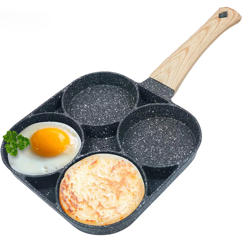 2/4-Hole Frying Pot Pan Thickened Omelet Pan