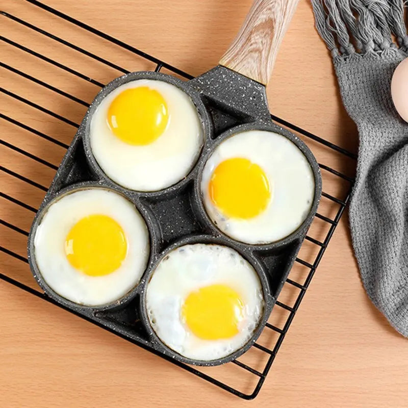 2/4-Hole Frying Pot Pan Thickened Omelet Pan