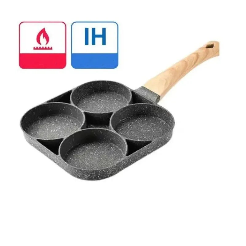 2/4-Hole Frying Pot Pan Thickened Omelet Pan