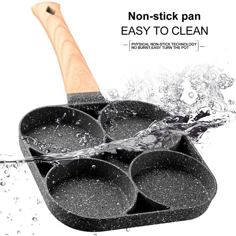 2/4-Hole Frying Pot Pan Thickened Omelet Pan