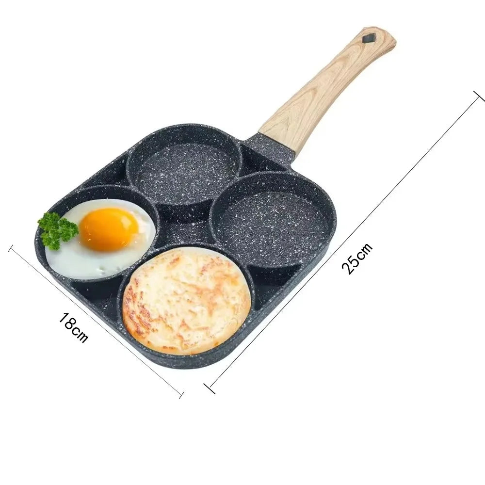 2/4-Hole Frying Pot Pan Thickened Omelet Pan